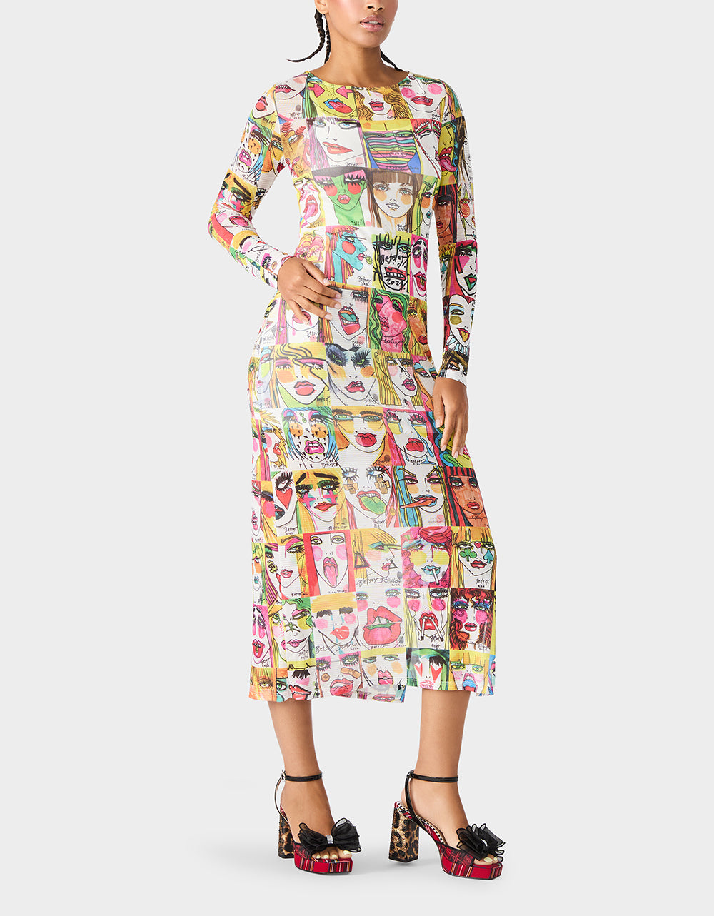 BETSEY'S ART DRESS MULTI