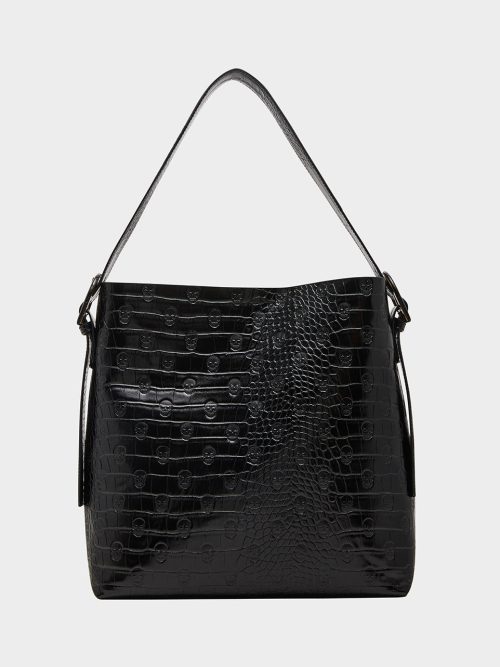 HEADQUARTERS BUCKET SHOULDER BAG BLACK