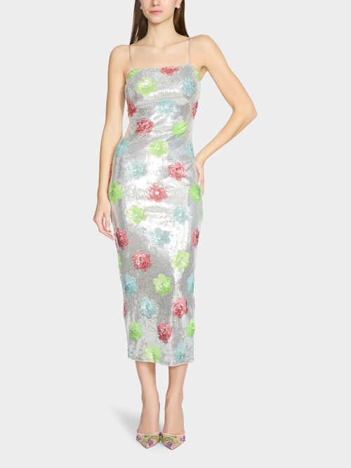 SASSY SEQUIN DRESS SILVER MULTI